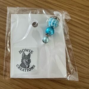 Blue Beaded Stick Pin by Howie Creations - NWOT